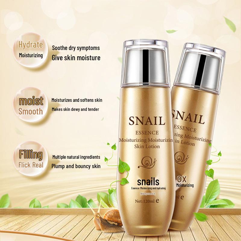Bellamy Snail Essence Hydrating Toner & Lotion Set for Nourishing, Moisturizing, and Tender Skincare for Women