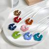 Unique Hollowed-Out Flower Pendant Necklaces Acrylic Material Flower Jewelry Pendant Choker Suitable for Any Occasion