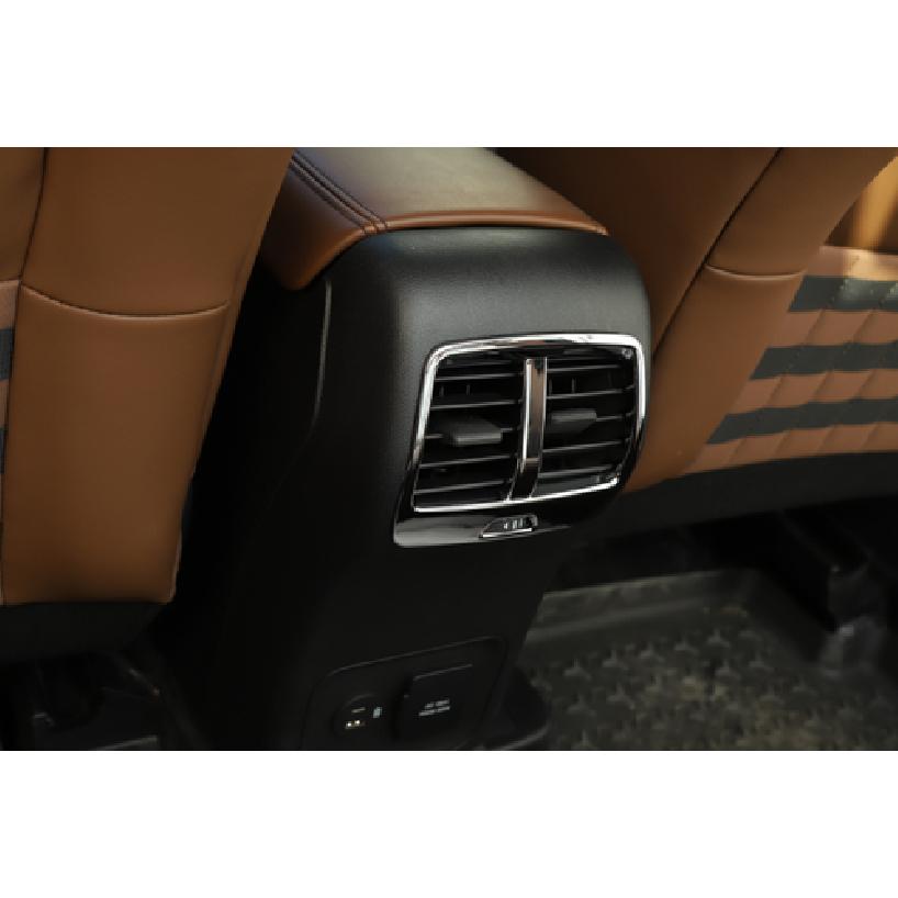 Rear Air Conditioner Vent Cover Decor For Ford Bronco Sport -2025 Chrome