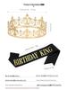 Herr Royal Crown och King Sash Party Set - Legerings Huvudbonadsaccessoar