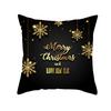 Home decor black merry christmas pillowcase christmas decoration party christmas moose pillowcase 45x45cm
