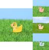 Adorable Glow-in-the-dark Resin Duck Figurine For Creative Decor Accessories