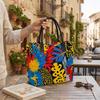 Tropical Animal Print Large Tote Bag Casual Travel Shoulder Handbag