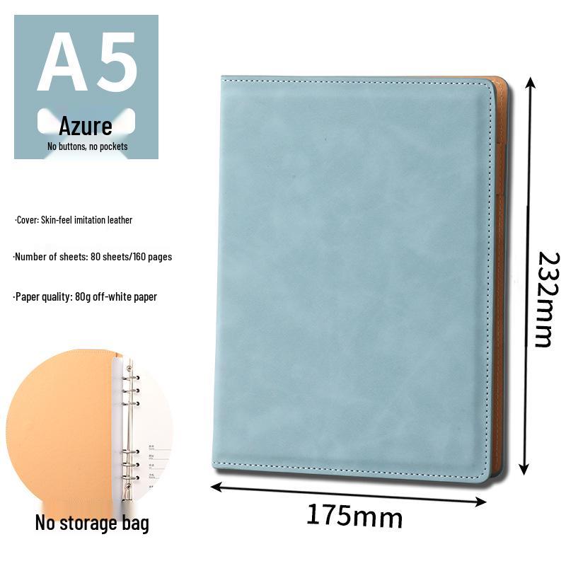 Custom A5 Loose-Leaf Business Office Notebook & Diary Set with Logo