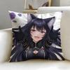 popular anime The Eminence in Shadow Cushion Cover Soft  EasyWash Pillow Case  Versatile for Couch Bed Travel and Office