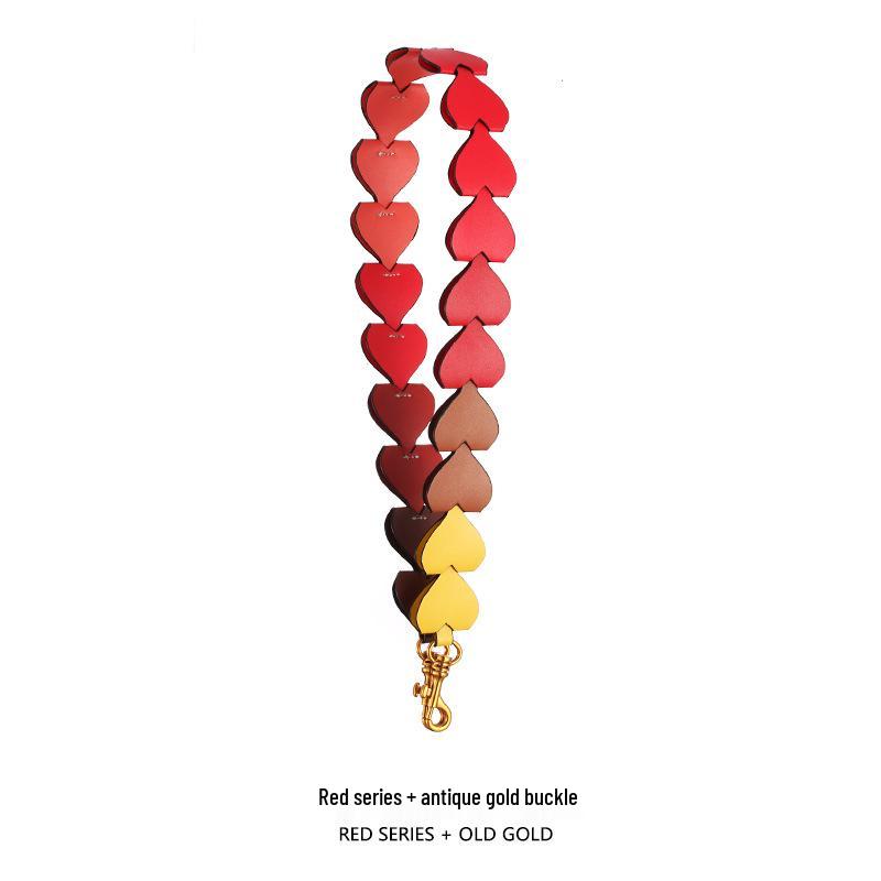 

Радужный ремешок кроссбоди в форме сердца - Аксессуар для наплечной сумки Любовное сердце