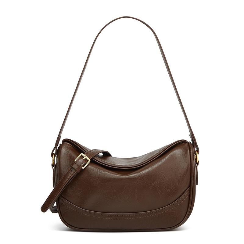 Niche Design Bag Women's New Spring Maillard Retro Shoulder Underarm Bag Versatile Messenger Dumpling Bag