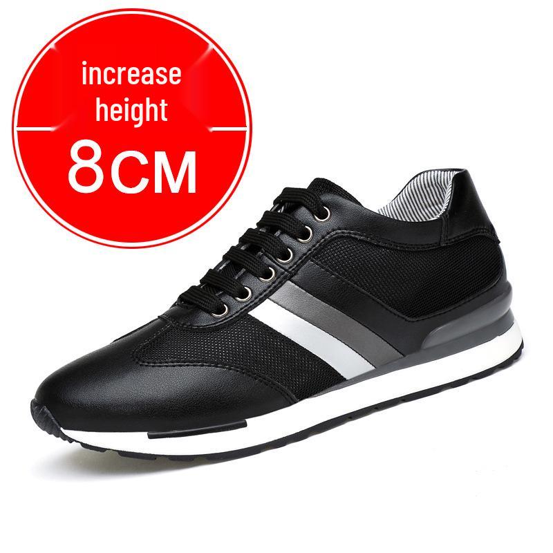 Men s 8cm Height Increasing Breathable Casual Sneakers 39