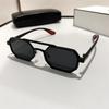 Gradient Unisex Polarized Sunglasses Indian Style Anti-UV Glasses Double-bar Square Sunnies  Party