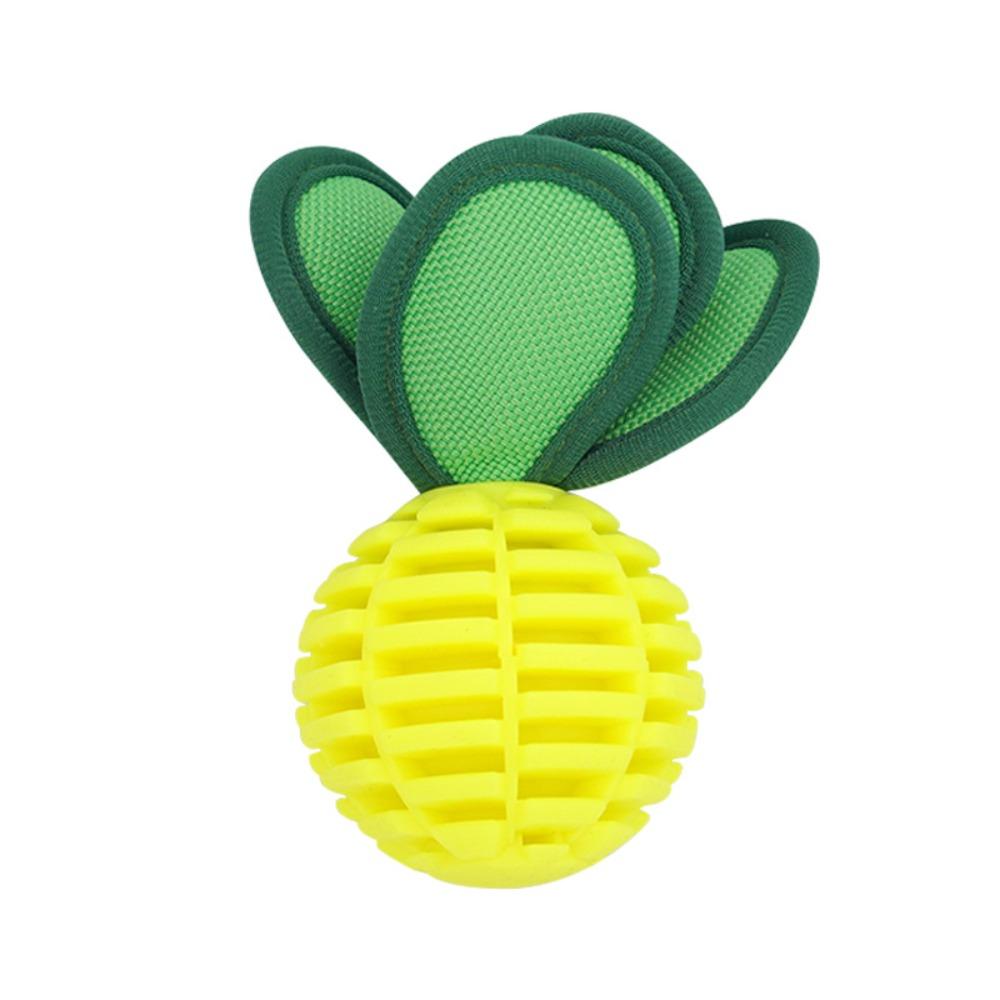 

Squeaky Dog Grinding Stick Bite Resistance Pet Training Toy Fun Dog Toothbrush Toy Clean Teeth Radish Yellow