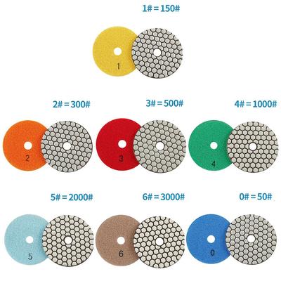 4 Zoll Diamant Trockenpolierpad Flexible Schleifscheibe für Granit Marmor