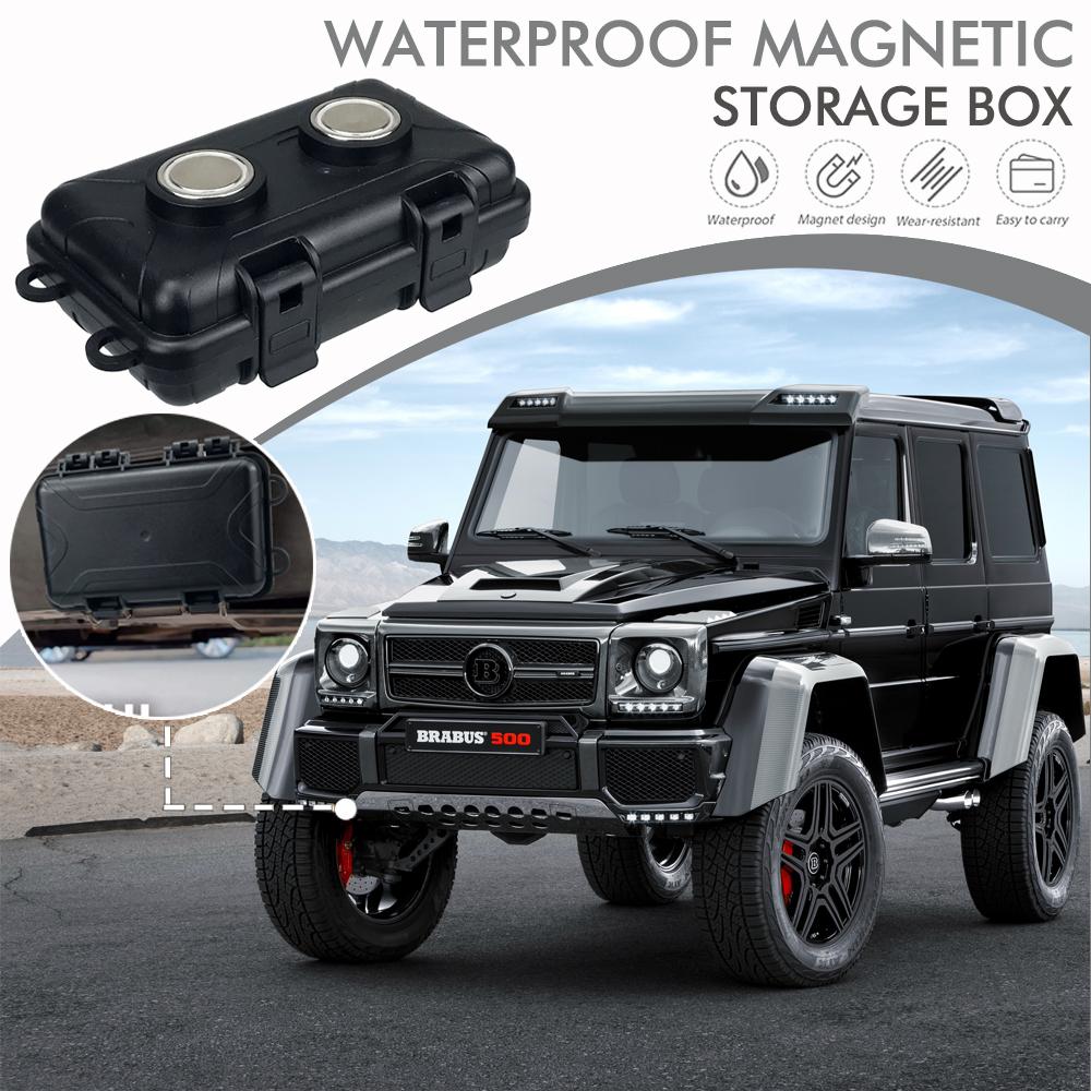 Versteckter Schlüsselhalter für Auto Magnet Schlüsselversteck Auto Schlüsselhalter Rostfrei Mini Werkzeugkasten Antikollisionsfutter Sichere Aufbewahrung für Auto