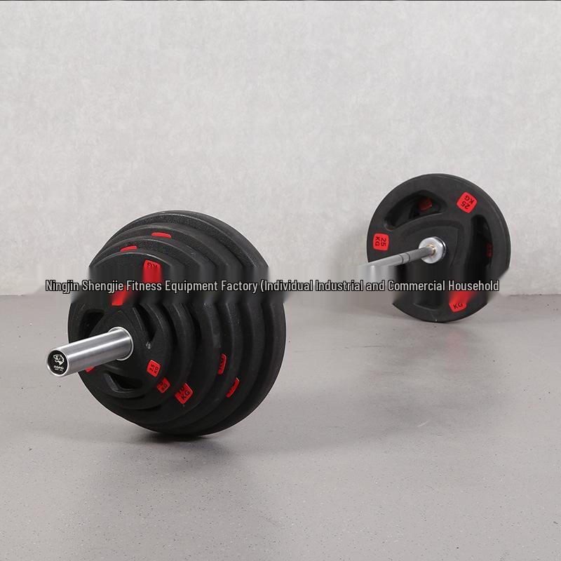 Olympic Barbell & Dumbbell Set for Home Use - Large Hole Fitness Equipment