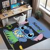 Custom Name Stitch Printed Carpet,Rug for Office Chair Living Room Bedroom Kitchen Room Decor Gifts.