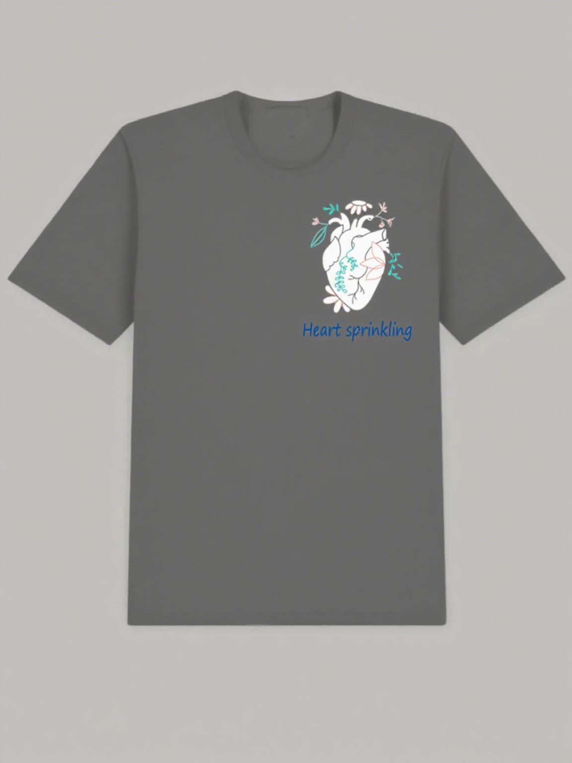 

Short-sleeved Casual and High-quality Couples Are Fashionable Hot High-quality Printed Cotton Street Daily Style Trend T-shirt S