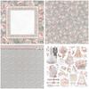 12 Sheets Retro European & American Collage Paper for Journaling and Crafting