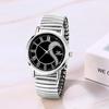 Stylish Couple's Watches, Heart Design, Silver: Analog Display, One Size Fits All, Quartz Movement, Leisure, Business, Couple's Fashion Accessory - Pe