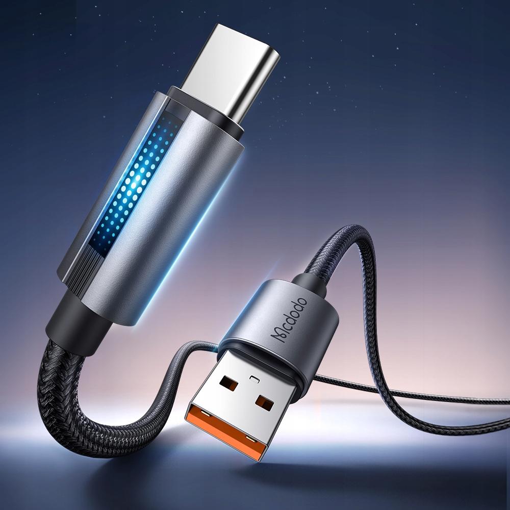 Mcdodo Usb-C Fast Charging Cable For Samsung Xiaomi Type C 6A 100W 1M Led