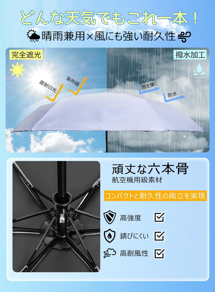 Folds Up Neatly In 3 Folding UV Light Automatic Opening and Suitable for Both Sunny and Rainy Sun UV for Men and Women Seconds. Shape-memory Parasol,