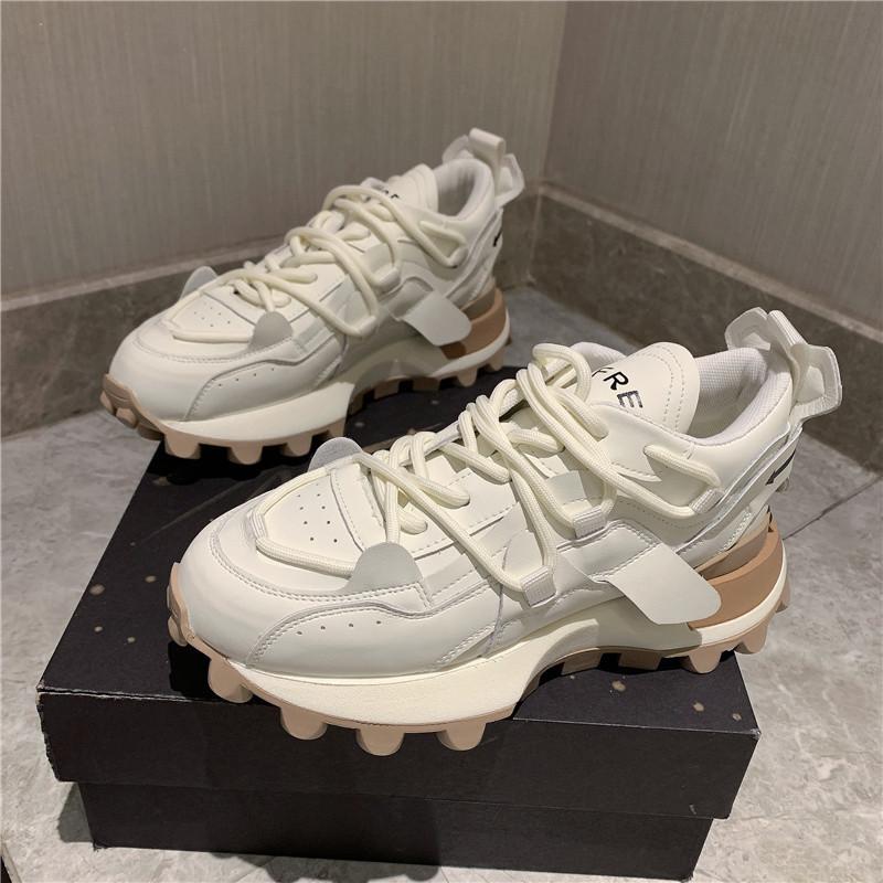 

Daddy Shoes Женская весенняя новая повседневная универсальная спортивная обувь на толстой подошве 35 белый