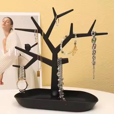 1pc-Tree Hanger Creative Necklace Jewelry Necklace Bracelet Jewelry Display Rack Creative Earrings Ring Storage Rack