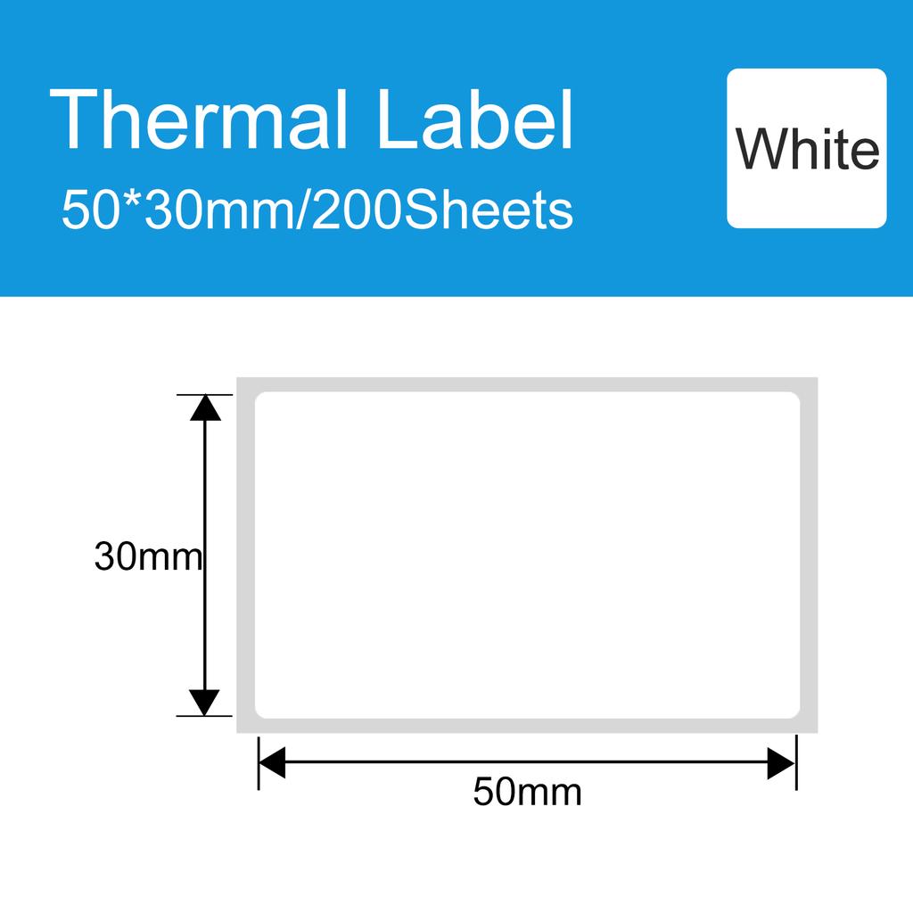 Impressora de Etiquetas Adesivo Papel Térmico para Etiquetas Autoadesivo Rolo de Papel Imprimível À Prova d'Água À Prova de Óleo Resistente a Rasgos para