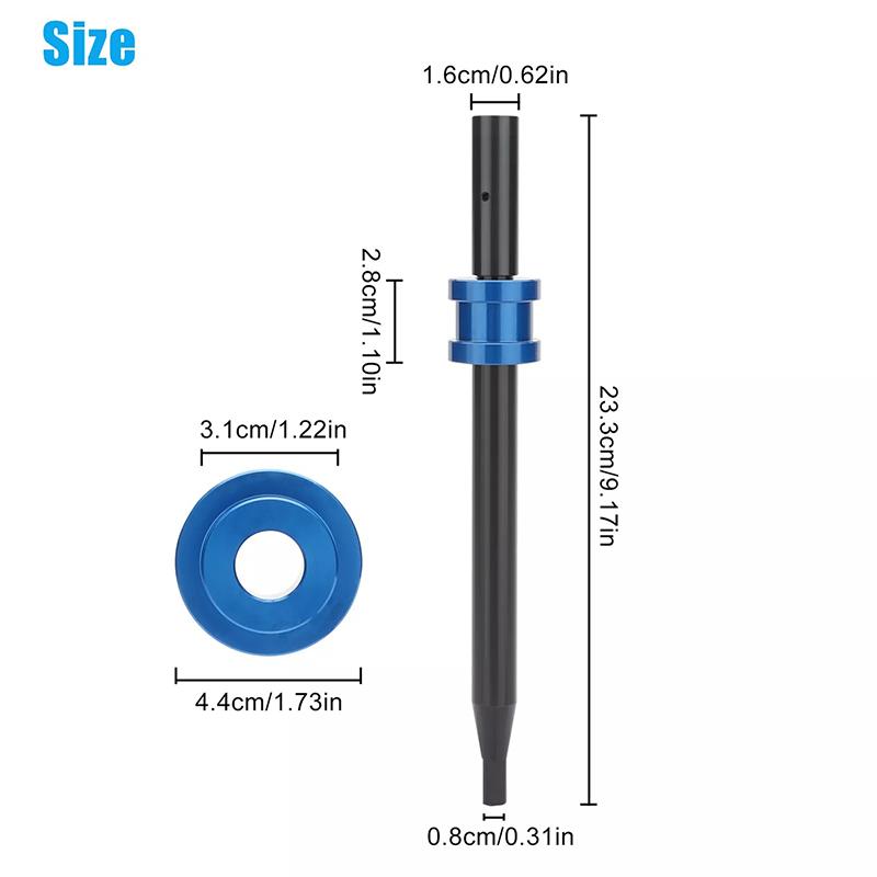 Oil Pump Primer Tool For Chevy 283 Sbc 454 Bbc Aluminum Oil Pump Priming Tool Anti-Rust For Chevy V6 V8 Engine Small Big Block
