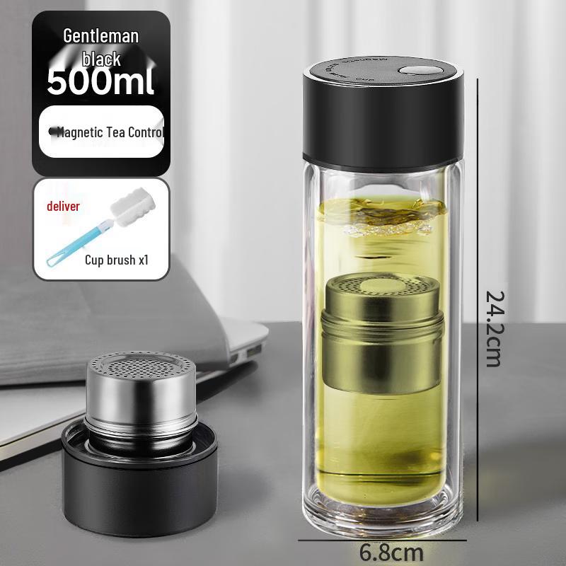 Morona Magnetic Tea Infuser Glass Cup