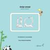 925 Sterling Silver Lively Cat Earrings: Versatile Platinum-Plated Kitten Jewelry for Women