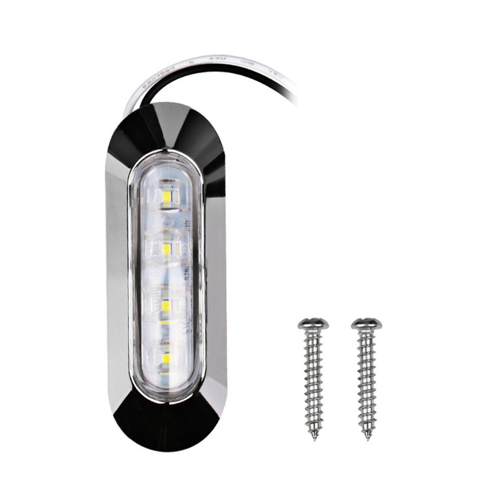 2 ks lodních zdvořilostních světel na schody, palubu, záď, LED záďové světlo 4 LED 150LM vodotěsné lodní indikátor směrových světel zadní světlo