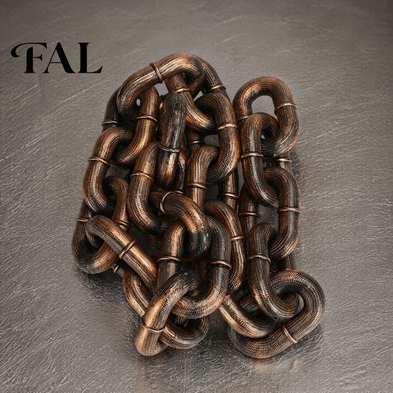 Unique Dog Leash for Parties Simulated Iron Chain Haunted House Cosplay, Halloween Plastic Prop, Novelty Yorkie Decorative Leash, Lightweight