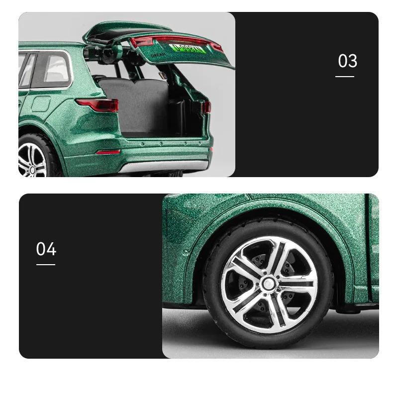 1/32 LEADING IDEAL ONE Model Mașină Aliaj Energie Nouă Metal Turnat Sub Presiune Vehicule Electrice Model Mașină Simulare Sunet Lumină Jucării Mașină Cadou