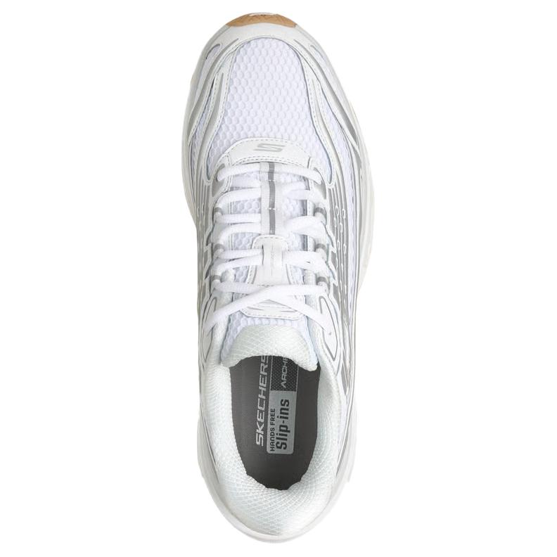 Skechers Arch Fit DLites 330 Comfortable Fit Durable Breathable Dad Shoes Men sneaker White 233196-WHT