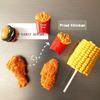 Food Simulation Magnetic Creative Fridge Magnets Message Sticker Board Stickers Note Holder