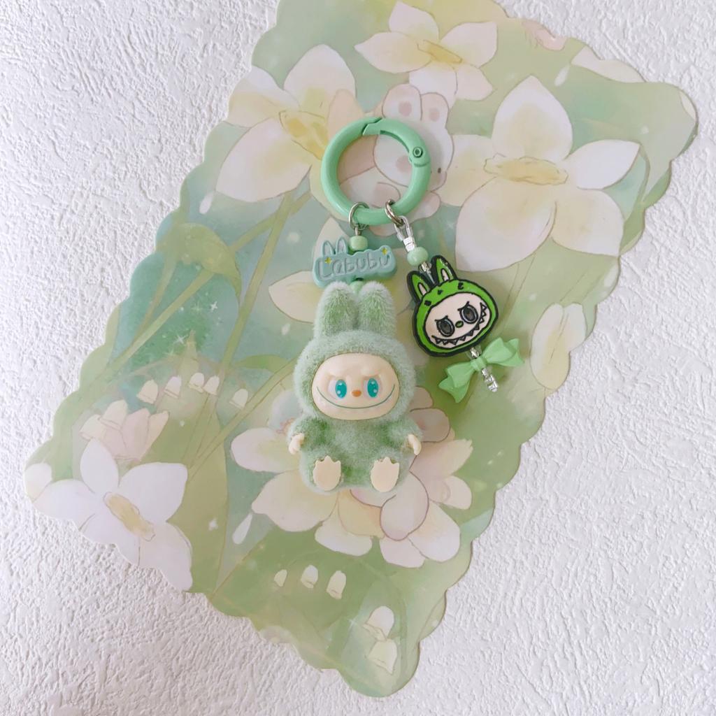 Doll Vinyl Sitting Cute Baby Mobile Phone Pendant Keychain Handmade DIY Car Pendant