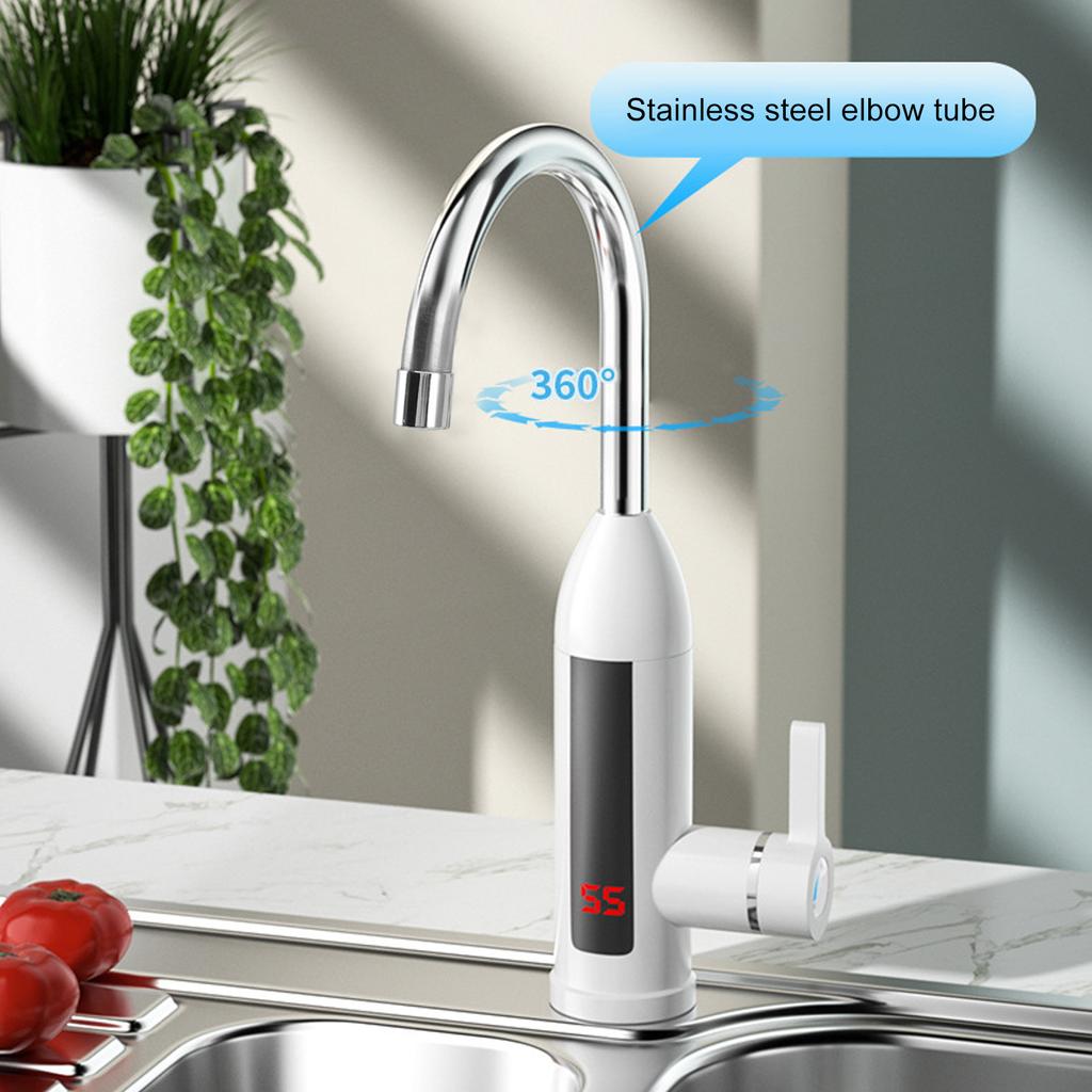 3000W Instant  Heater Faucet IPX4 ABS Tankless Stainless Steel Kitchen Heating Tap for Home Instant  Heater Faucet