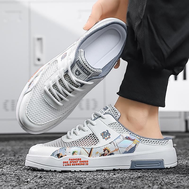 Herren Sport-Slipper Sommer Pantoletten Lässige Sandalen Sommer Sneakers Schuhe für Studenten Übergröße