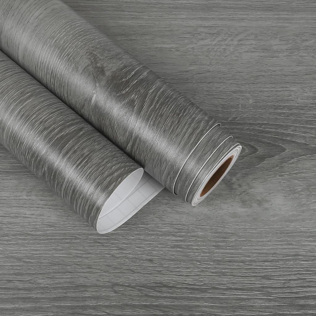 55cm PVC Waterproof Wood Grain 3D Stickers for Wardrobe Cupboard Table Closet Furniture PVC Self Adhesive Wallpaper Home Decor