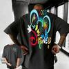 202526 Summer Disney Mickey Mouse and Donald Duck Cartoon Pattern 100 Cotton Printed Tshirt Fashion Casual Mens Clothing