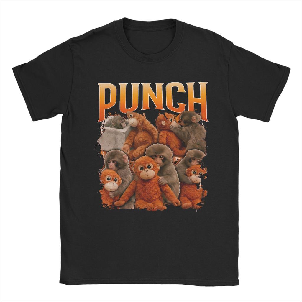 I Need Some Love Punch Monkey TShirts Unisex Women Creative Cotton Tee Shirt Short Sleeve T Shirts Gift Idea Clothing