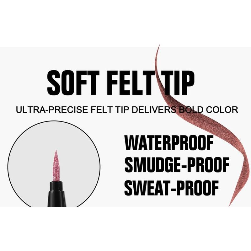 HANDAIYAN - Vivid Metallic Luster Liquid Eyeliner - 10 Colors