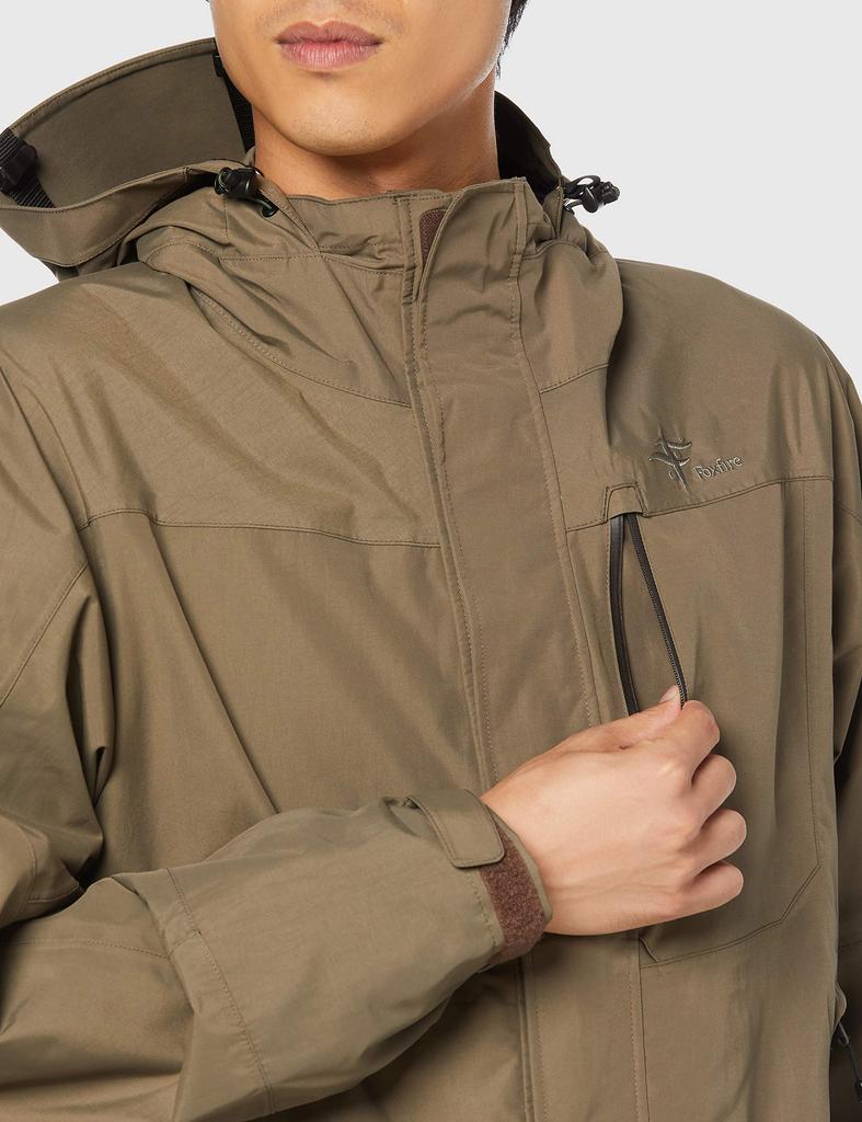 Foxfire Dark Khaki Rain Jacket Size L Men's (5113026),