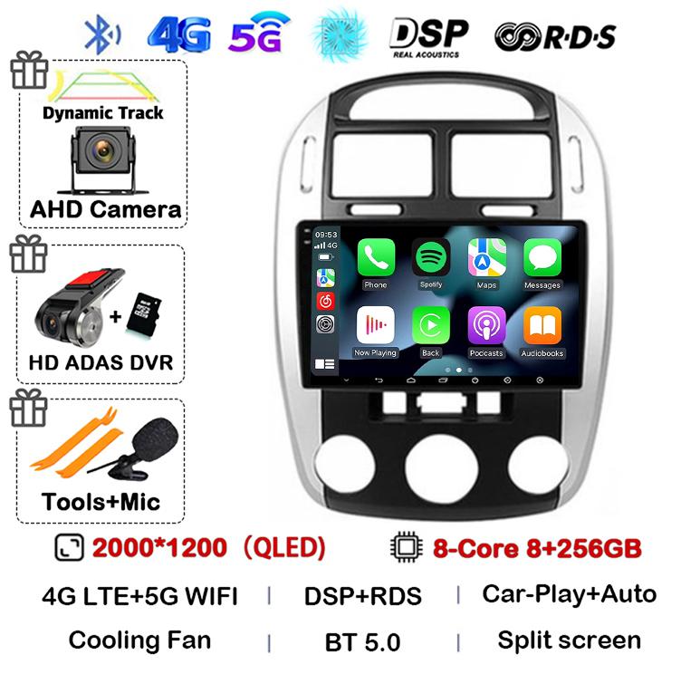 Android 14 Car Radio For Kia Cerato 2004 - 2008 Multimedia Video Player Navigation GPS Carplay Auto WIFI 360 Camera Audio Stereo