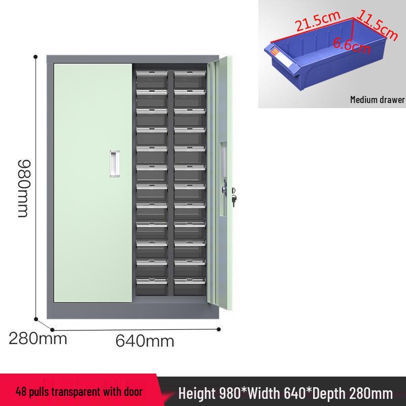 Parts & Screws Storage Cabinet with Iron Sheet Drawers
