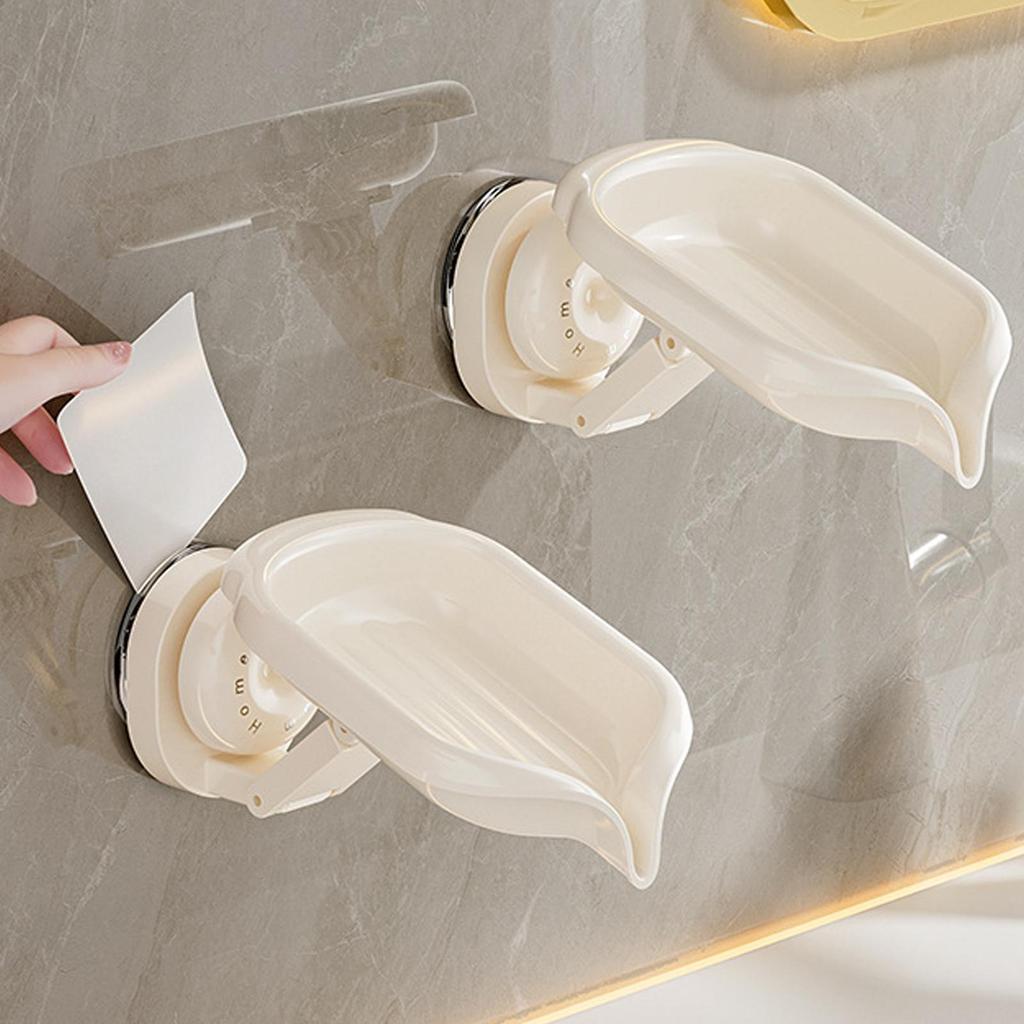 Soap Box Creative Draining Soap Storage Rack Punch Free Suction Cup Cute Household Shelf Bathroom Artifact