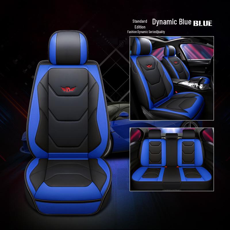 Leopard CT7 Leather Seat Cushion: Universal, All-Season Full Coverage for D22 Navara Rich Pickup.