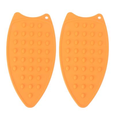 2Pcs Silicone Iron Rest Pad Durable Impact Resistant Heat Resistant Iron Mat for Ironing Boards