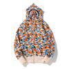 Japanese Trendy Multi-color Camouflage Shark Hoodie - Miami City Edition for Youth