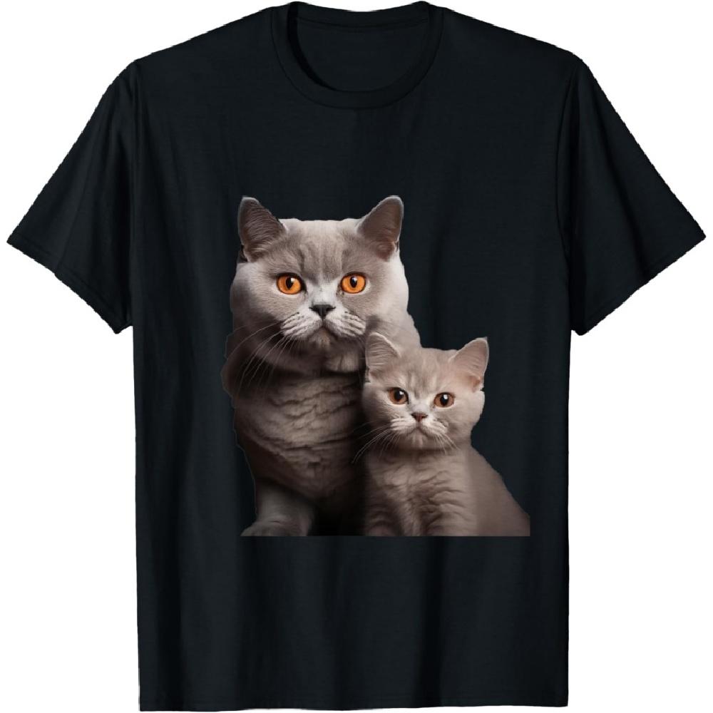 

British Shorthair Cat Mothers Day - British Shorthair Cat T-Shirt for Men Women Kids S