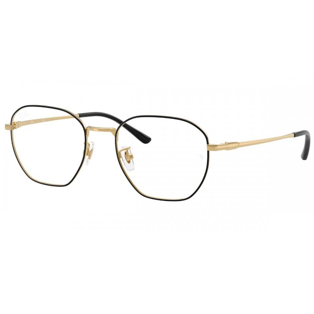 Очки Ray Ban Rx8777d Asian Fit 1250 Унисекс Black on Gold/53-19-145